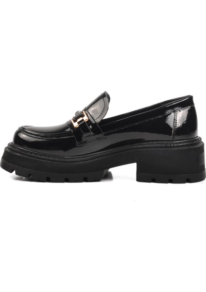 Siyah Rugan Kadın Loafer Ayakkabı fiyatları