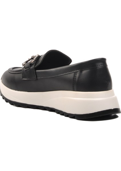 Siyah Cilt Kadın Düz Rahat Günlük Ayakkabı fırsatları