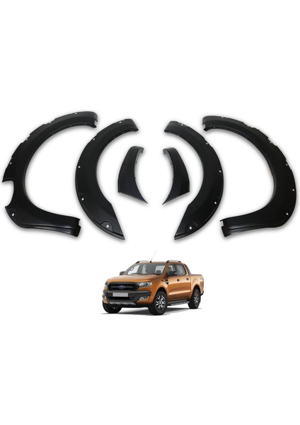 Ford Ranger Dodik Seti - Çamurluk, Vidalı, Xlt (6 Parça) | (2015-2022)