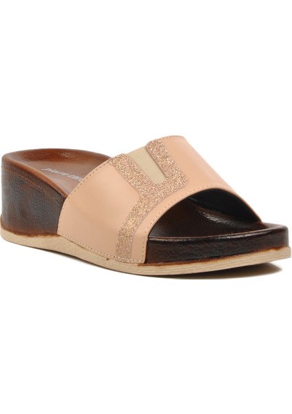 Krem Kadın Terlik modelleri