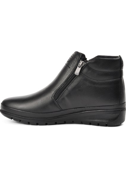 Siyah Hakiki Deri Kadın Bot