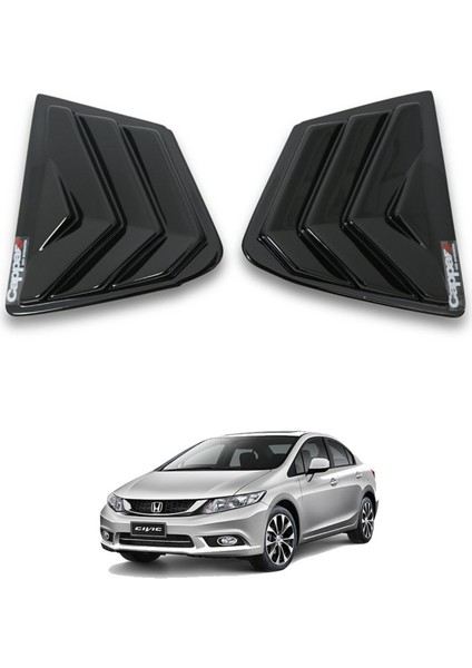 Honda Civic Arka Cam Kelebek - Vent (2 Parça) | 2012-2016 Arası, SD