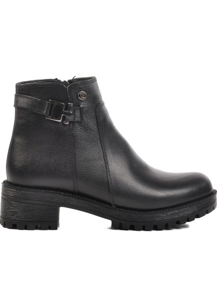Siyah Deri Kadın Bot
