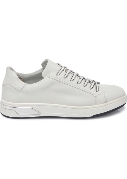 Beyaz Hakiki Deri Erkek Sneaker - E24I1AY56616-A26
