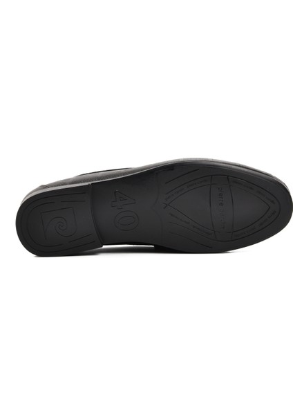 Siyah Deri Erkek Loafer Ayakkabı