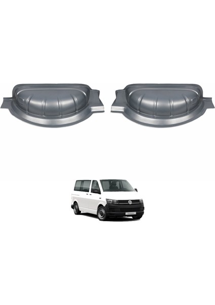 VW Transporter T6 Kasa İçi Davlumbaz Kaplama - uzun Şase (2 Parça) | 2015-2023 Arası