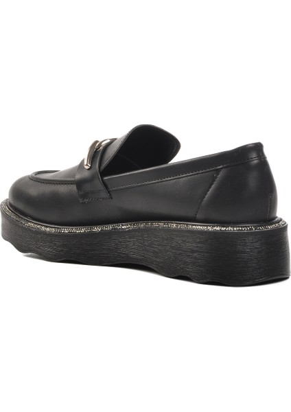 Siyah Poliüretan Kadın Düz Rahat Günlük Ayakkabı fırsatları