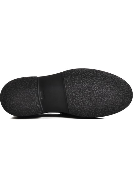 Siyah Deri Erkek Loafer Ayakkabı