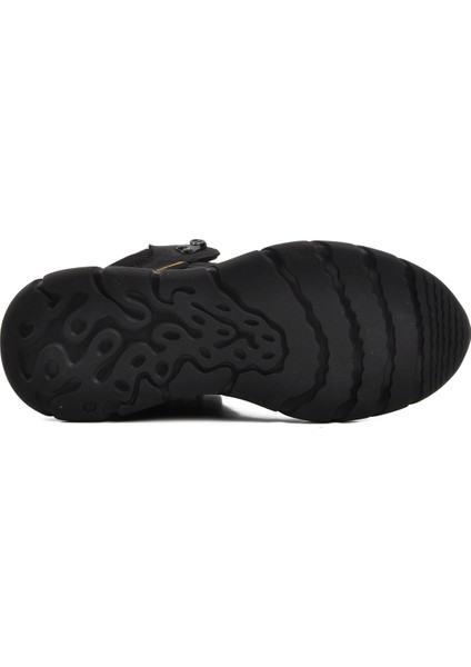 Siyah Nubuk Deri Sneaker Erkek Bot