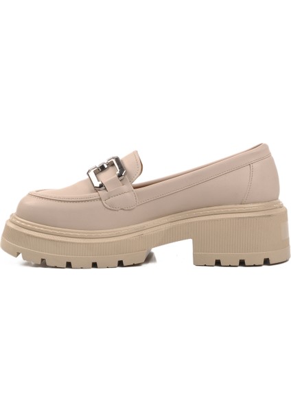 Bej Cilt Kadın Günlük Loafer Ayakkabı fiyatları