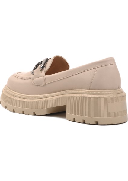 Bej Cilt Kadın Günlük Loafer Ayakkabı fırsatları