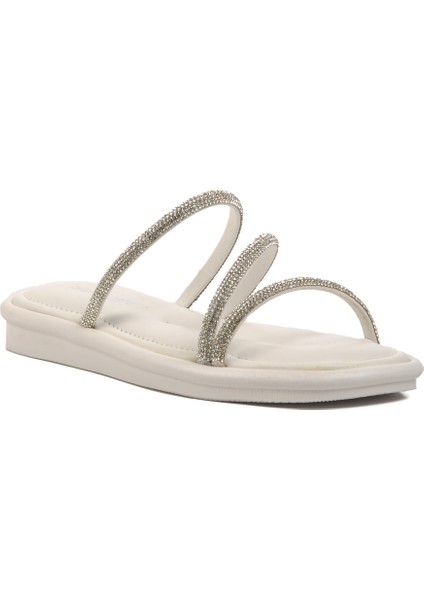 Beyaz Kadın Terlik modelleri