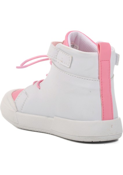 Beyaz Pudra Çocuk Hi Sneaker Ayakkabı indirimleri
