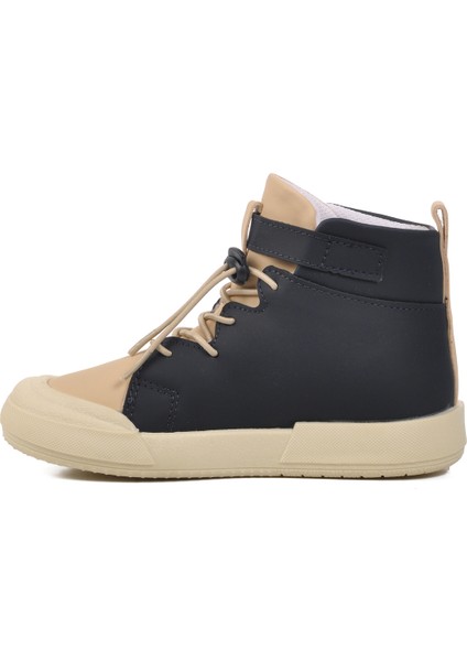 Lacivert Bej Çocuk Hi Sneaker Ayakkabı
