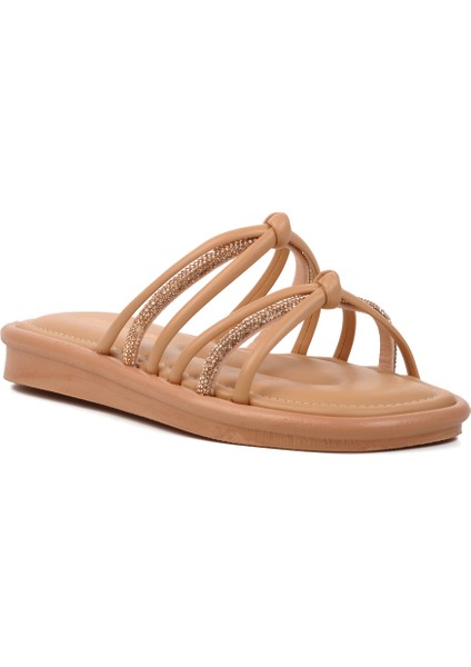 Bej Kadın Terlik modelleri