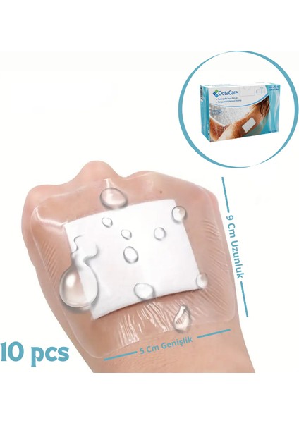 Su Geçirmez Şeffaf Pu Film Pedli Örtü 10 Adet