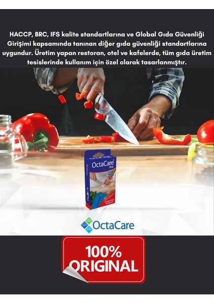 Metal Dedektörlü Mavi Yara Bandı 500 Adet (Paket) ( Isg ve Bakanlık Zorunlu)