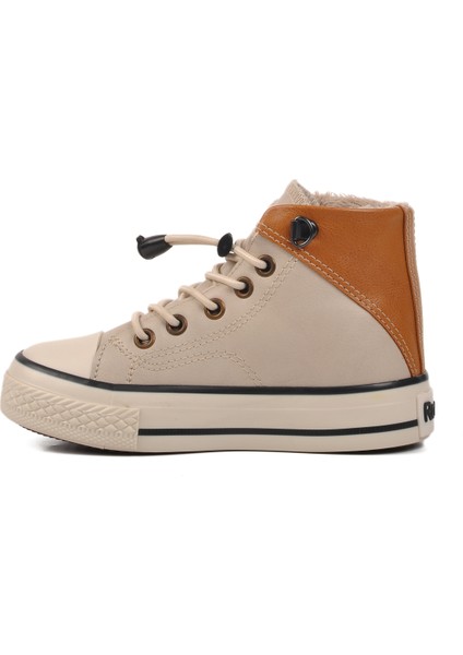Bej Taba Çocuk Hi Sneaker Ayakkabı