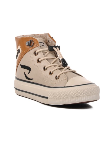 Bej Taba Çocuk Hi Sneaker Ayakkabı