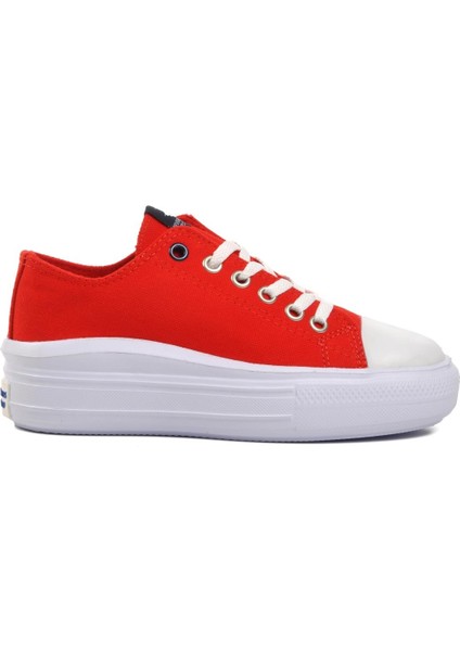 Kırmızı Kadın Spor Ayakkabı Sneaker