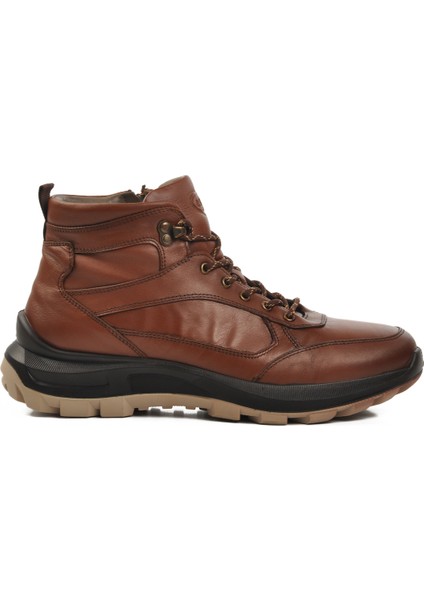 Taba Deri Ortopedik Sneaker Erkek Bot