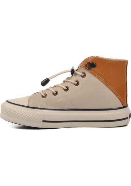Bej Taba Çocuk Hi Sneaker Ayakkabı