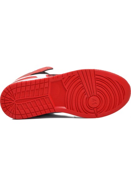 Siyah Beyaz Kırmızı Erkek Hi Sneaker indirimleri