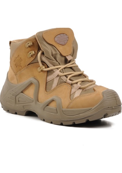 Bej Nubuk Suni Deri Trekking Outdoor Bot