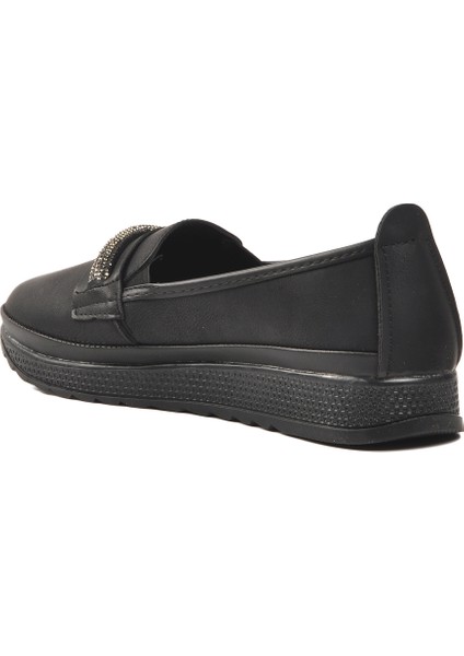 Siyah Zümrüt Kadın Düz Rahat Günlük Ayakkabı fırsatları