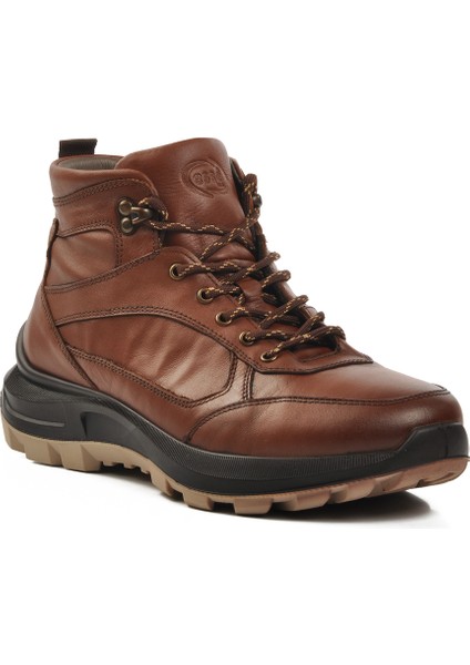 Taba Deri Ortopedik Sneaker Erkek Bot