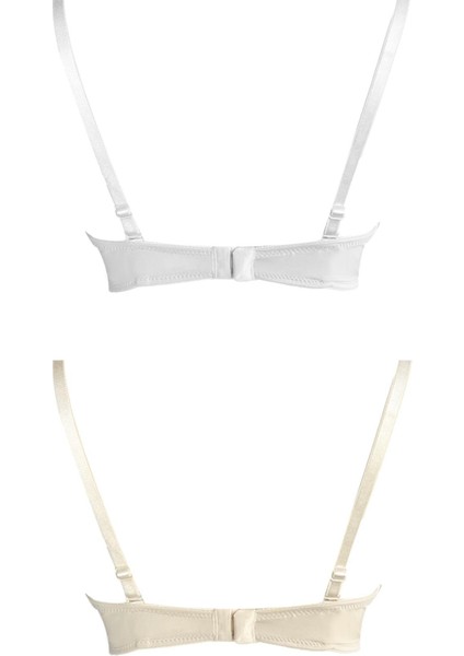 Balenli Toparlayıcı Dolgusuz Straplez Sütyen 2'li Paket-3 modelleri