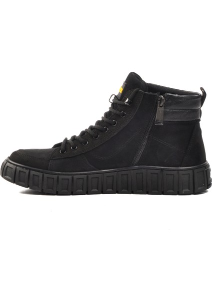 Siyah Nubuk Sneaker Erkek Bot
