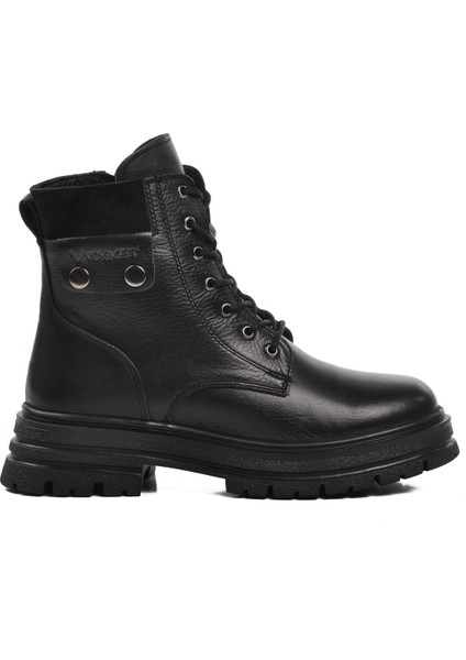 Siyah Deri Kadın Bot