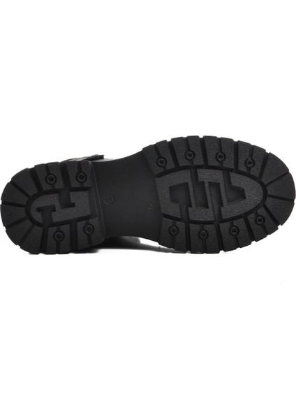 Siyah Deri Kadın Bot indirimleri