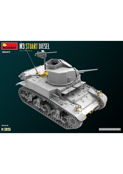 35417 1:35 M3 Stuart Diesel Erken Üretim