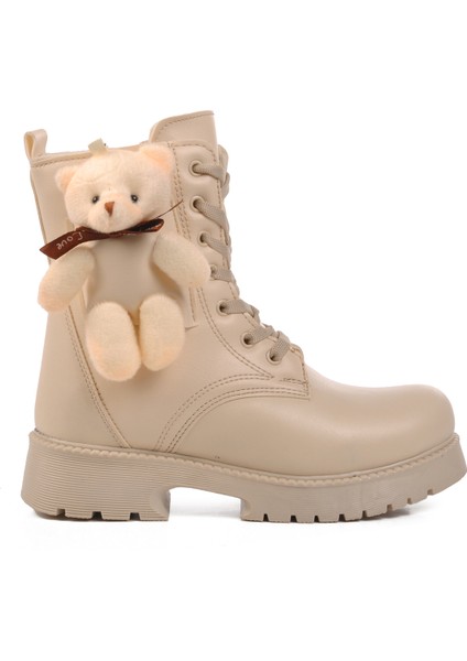 Bej Içi Kürklü Kız Çocuk Bot