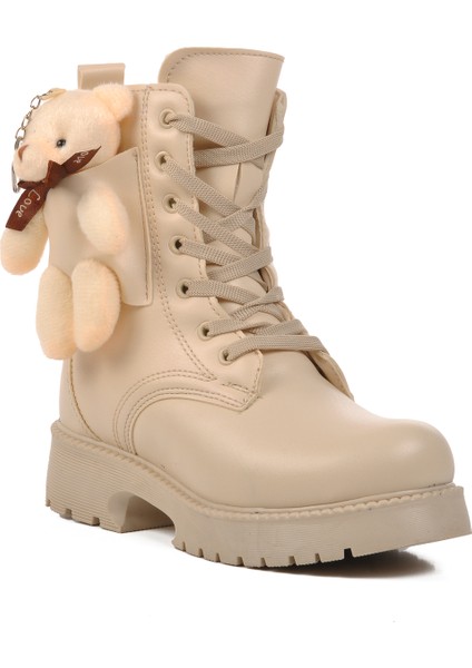 Bej Içi Kürklü Kız Çocuk Bot modelleri