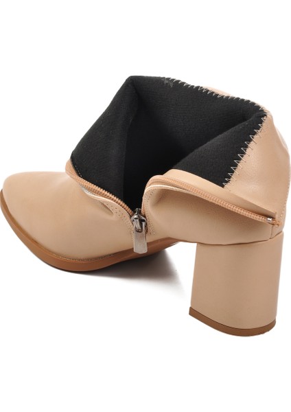 Bej Cilt Kadın Topuklu Bot fırsatları