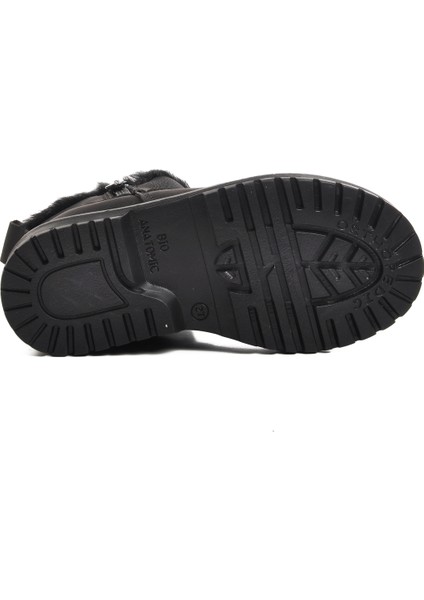 Siyah Nubuk Içi Kürklü Kız Çocuk Bot indirimleri