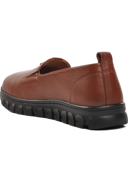 Taba Kadın Deri Düz Rahat Günlük Ayakkabı fırsatları