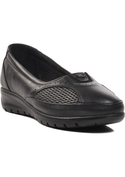 Siyah Kadın Deri Düz Rahat Günlük Ayakkabı modelleri