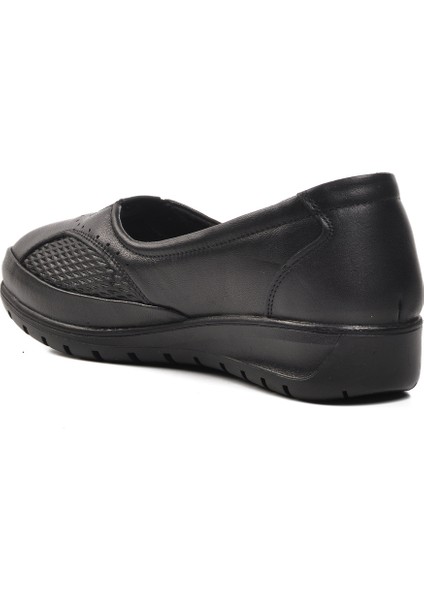 Siyah Kadın Deri Düz Rahat Günlük Ayakkabı fırsatları