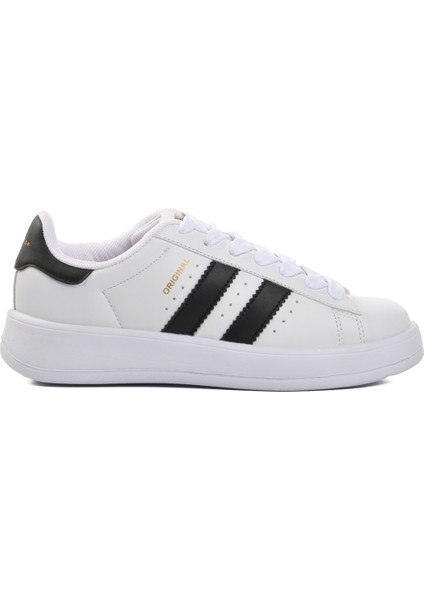 Beyaz Siyah Unisex Spor Ayakkabı