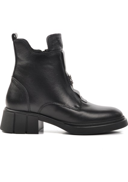 Siyah Kadın Topuklu Bot