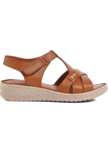 Taba Deri Kadın Sandalet