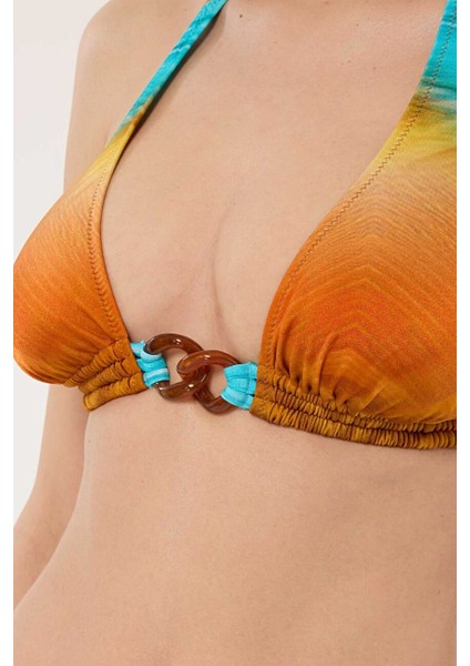 4612 Kahve Mavi Desenli Bikini Takımı fiyatları