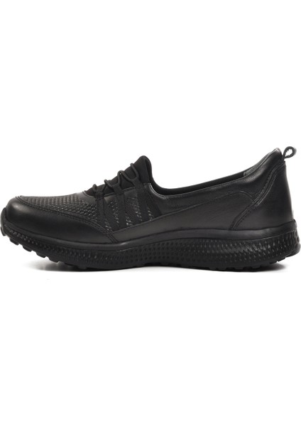 Siyah Deri Kadın Düz Rahat Günlük Ayakkabı fiyatları