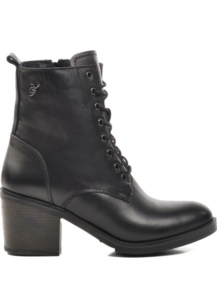Siyah Kadın Topuklu Bot