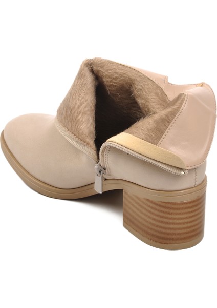 Bej Cilt Kadın Topuklu Bot fırsatları