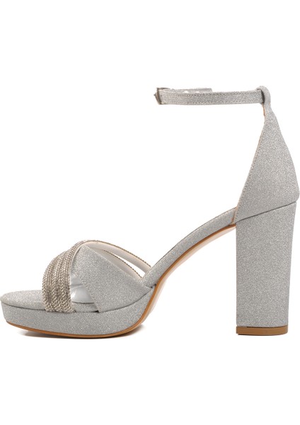 Gümüş Gri Kadın Abiye Ayakkabı fiyatları